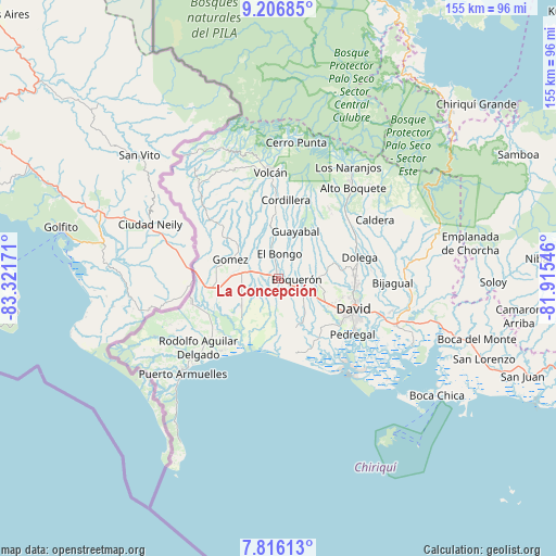 La Concepción on map