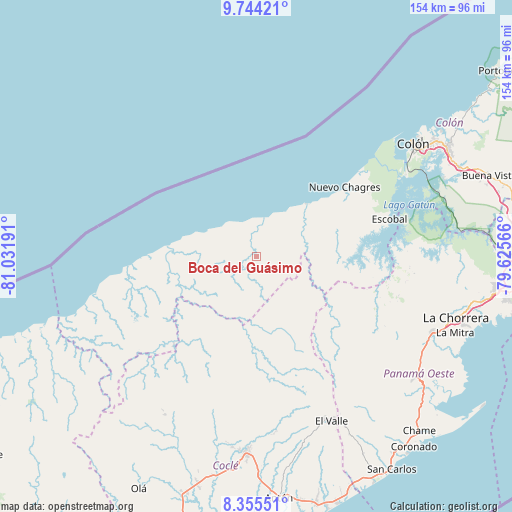 Boca del Guásimo on map