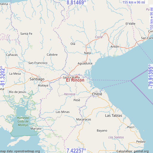 El Rincón on map