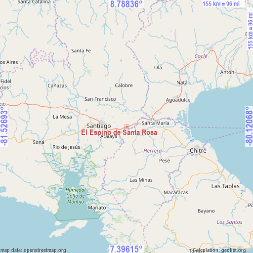 El Espino de Santa Rosa on map