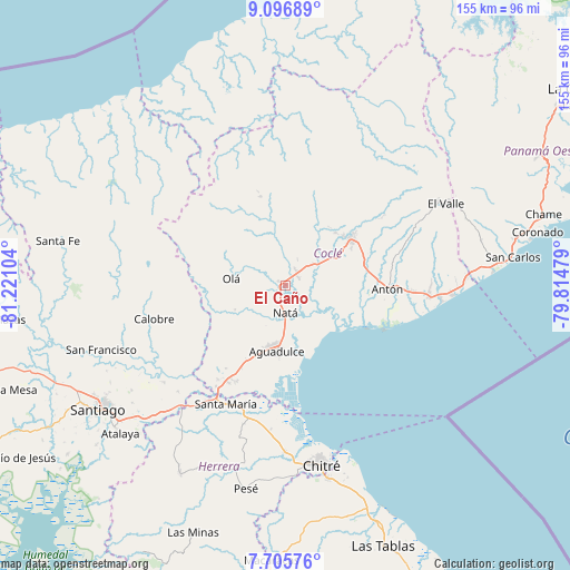 El Caño on map