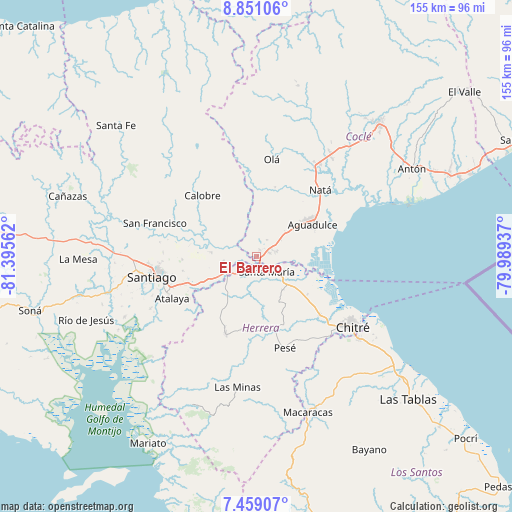 El Barrero on map