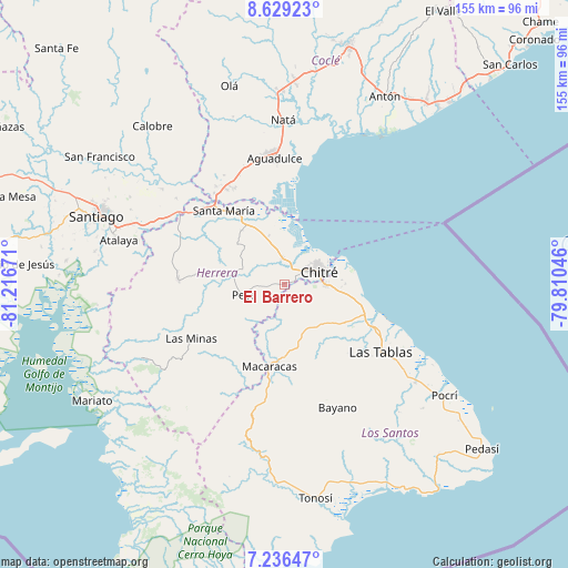 El Barrero on map