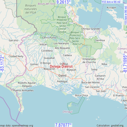 Dolega District on map