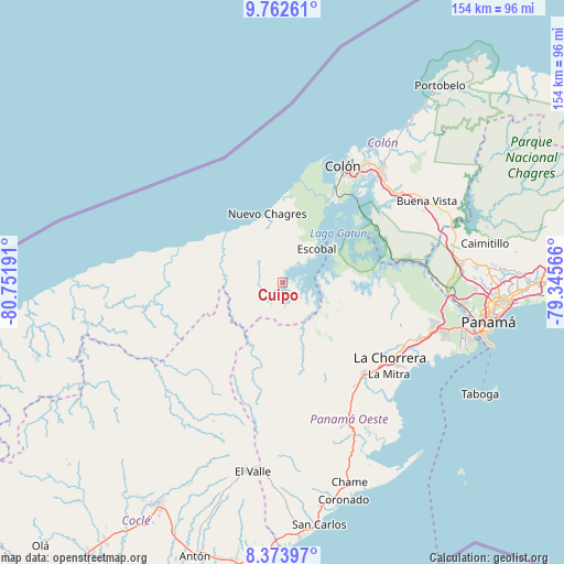 Cuipo on map