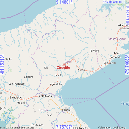 Ciruelito on map