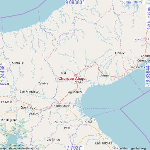 Churubé Abajo on map