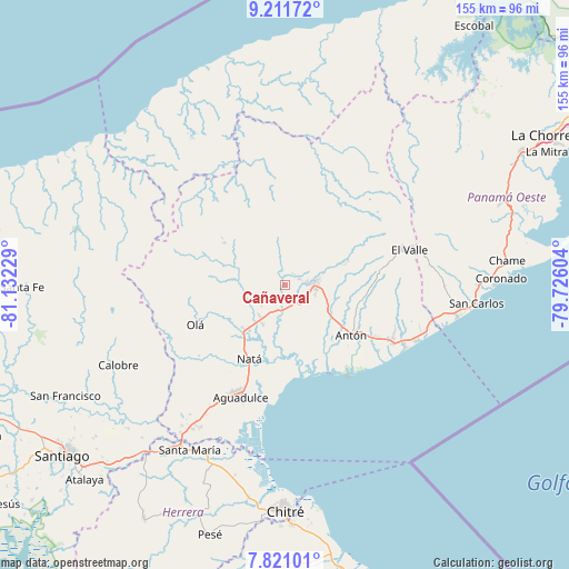 Cañaveral on map