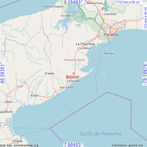 Bejuco on map