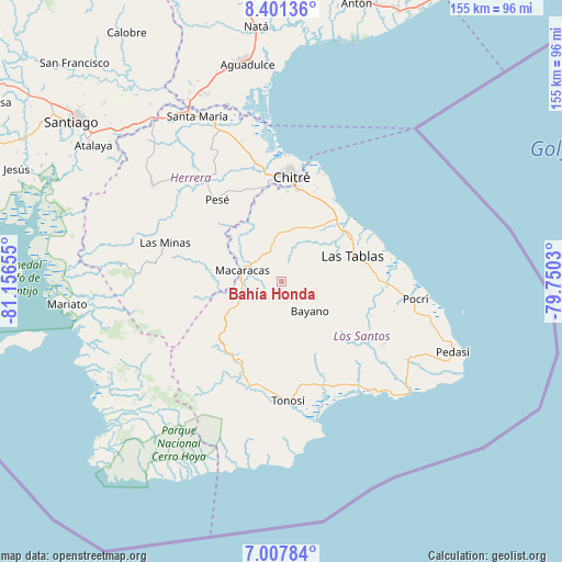 Bahía Honda on map