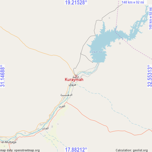 Kuraymah on map