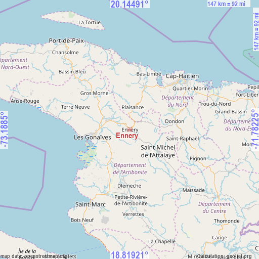 Ennery on map
