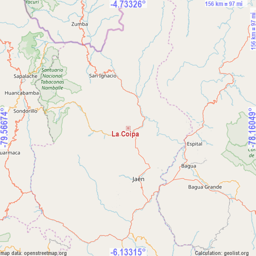 La Coipa on map