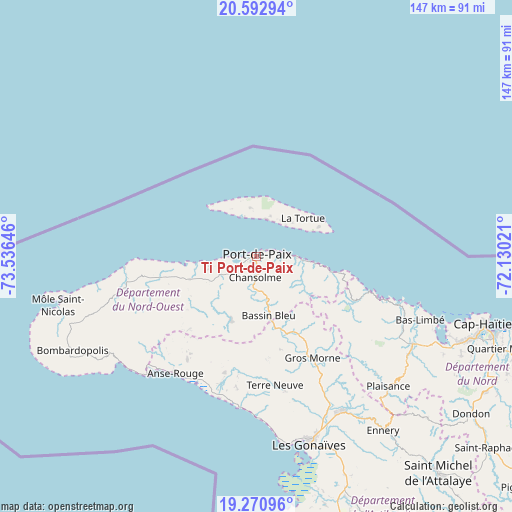 Ti Port-de-Paix on map