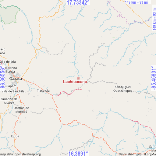 Lachicocana on map