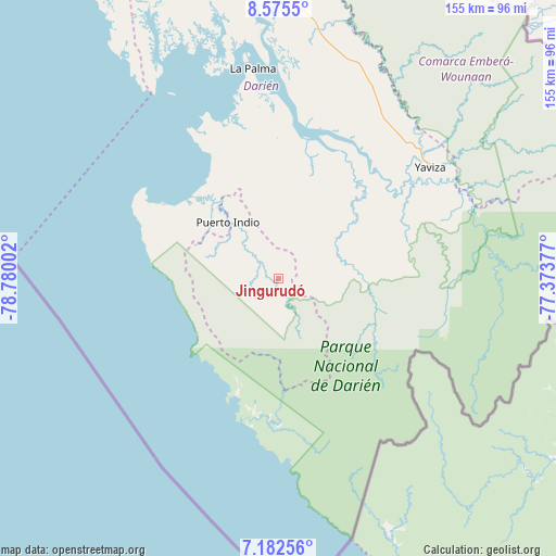 Jingurudó on map