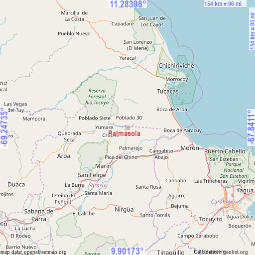 Palmasola on map