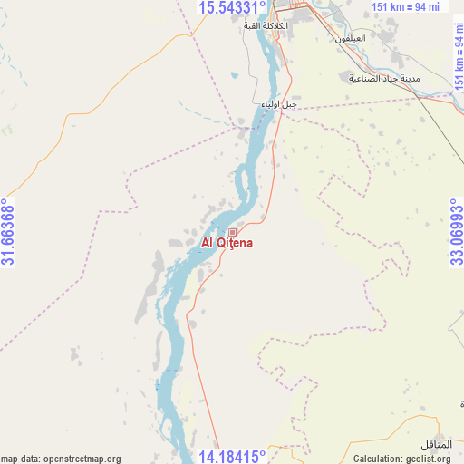 Al Qiţena on map