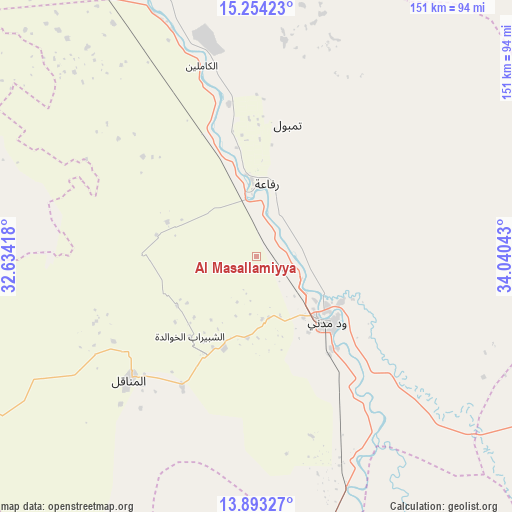 Al Masallamiyya on map