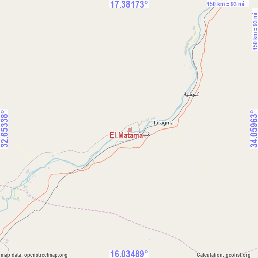 El Matama on map