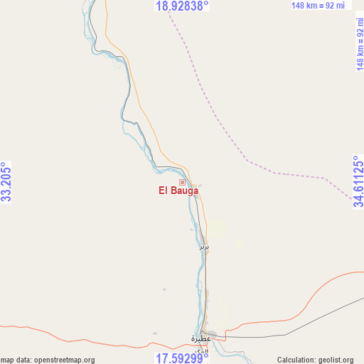 El Bauga on map