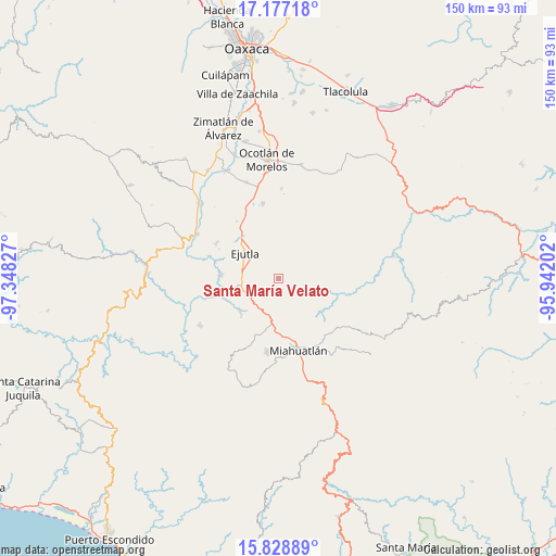 Santa María Velato on map