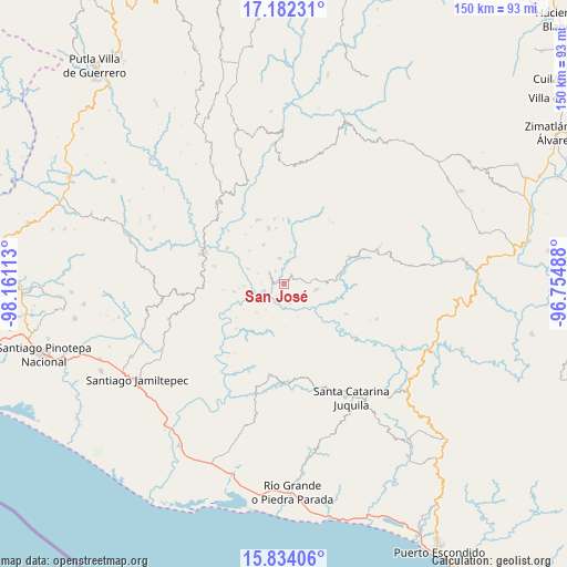 San José on map