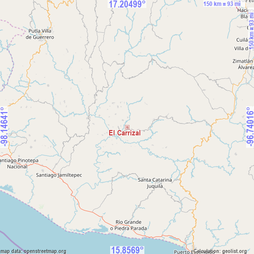 El Carrizal on map