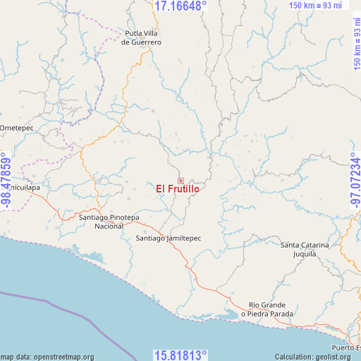 El Frutillo on map