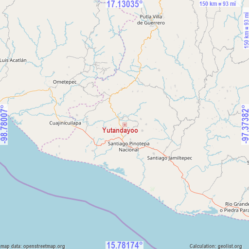 Yutandayoo on map