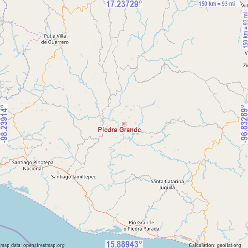 Piedra Grande on map