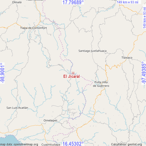 El Jicaral on map