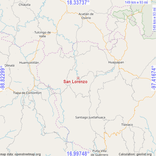 San Lorenzo on map