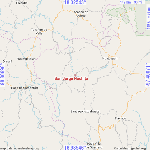 San Jorge Nuchita on map