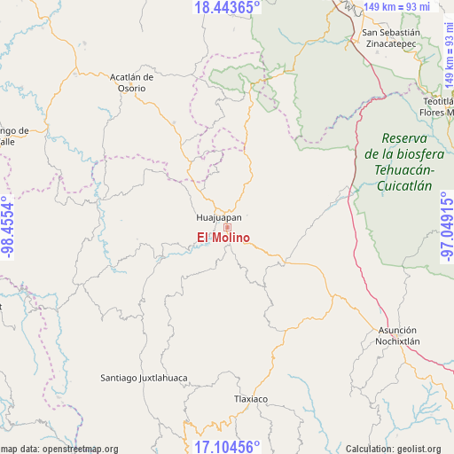 El Molino on map