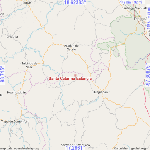 Santa Catarina Estancia on map