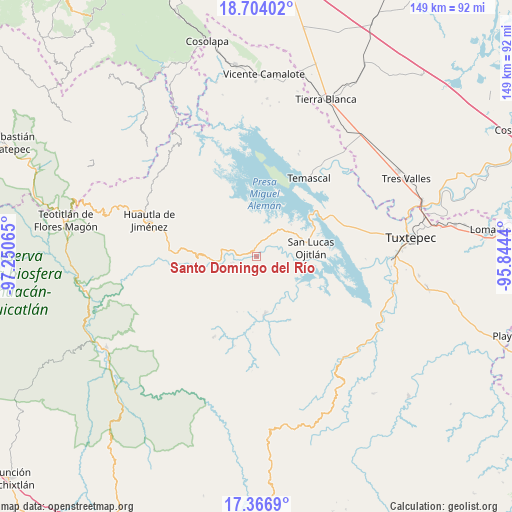 Santo Domingo del Río on map