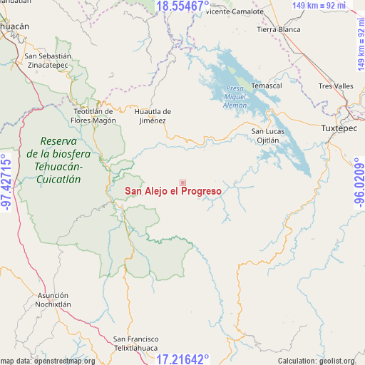 San Alejo el Progreso on map