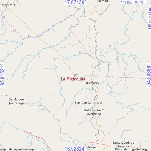 La Mixtequita on map