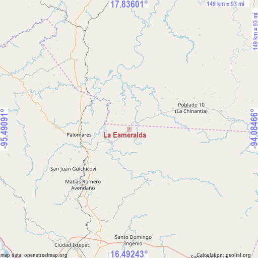 La Esmeralda on map