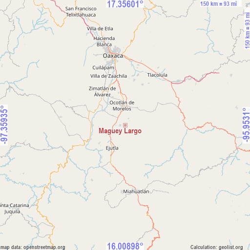 Maguey Largo on map