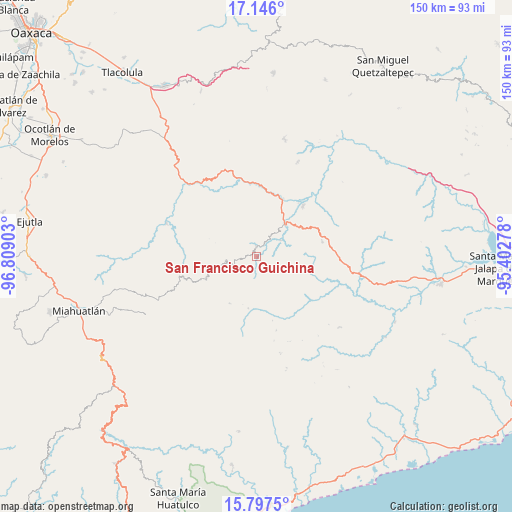 San Francisco Guichina on map