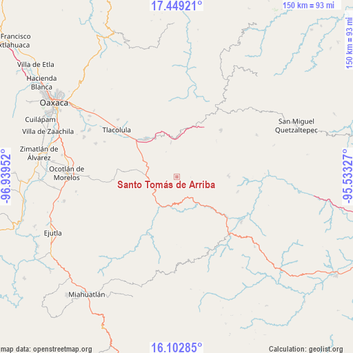 Santo Tomás de Arriba on map