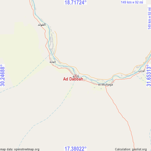 Ad Dabbah on map