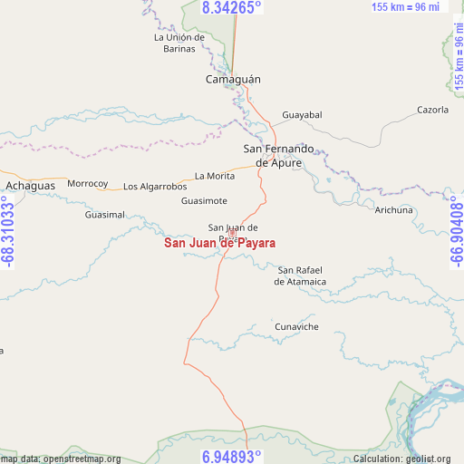 San Juan de Payara on map