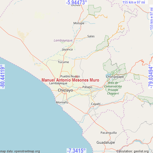 Manuel Antonio Mesones Muro on map