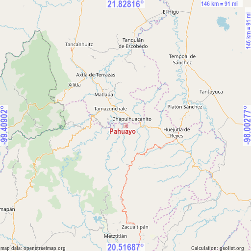 Pahuayo on map