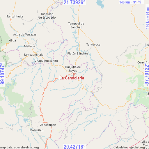 La Candelaria on map