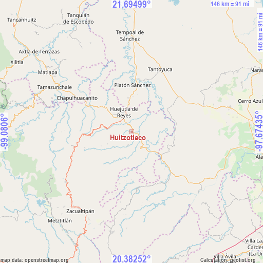 Huitzotlaco on map