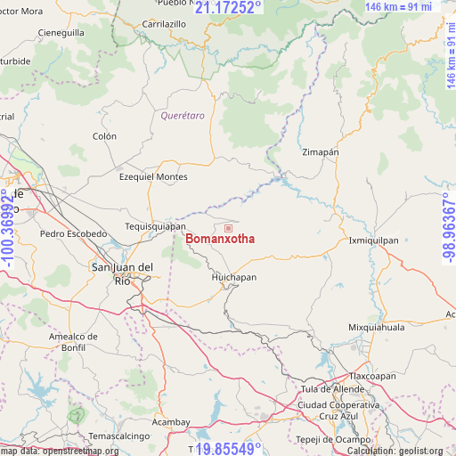 Bomanxotha on map